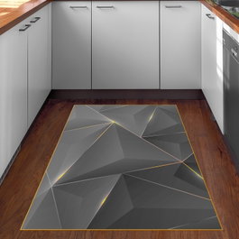 Conceptum Alfombra F5005 Dorado y Negro (160 x 230 cm) inevitable